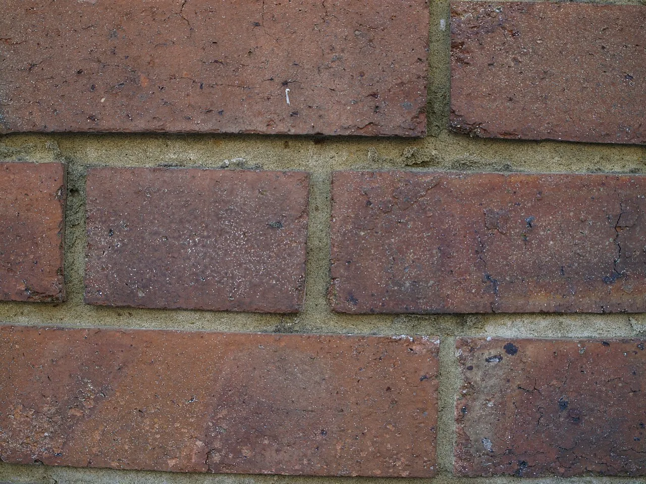 Close view of a natural masonry veneer wall
